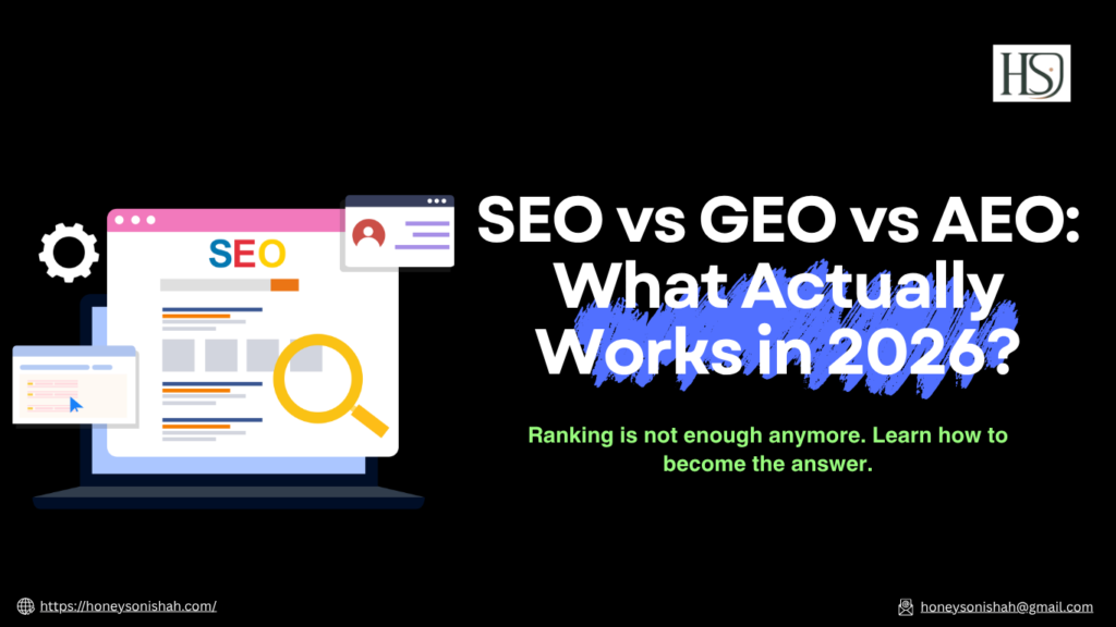 SEO vs GEO vs AEO: What Actually Works in 2026?